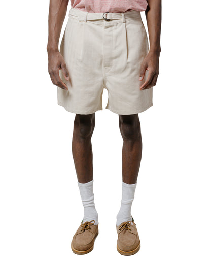 lost & found The Real McCoy's The Real McCoy's MP25014 Belted Shorts / Cotton-Hemp Beige