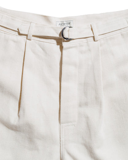 lost & found The Real McCoy's The Real McCoy's MP25014 Belted Shorts / Cotton-Hemp Beige