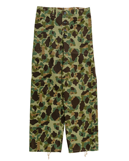 The Real McCoy's MP26001 P1944 Reversible Frogskin Camouflage Trousers Green