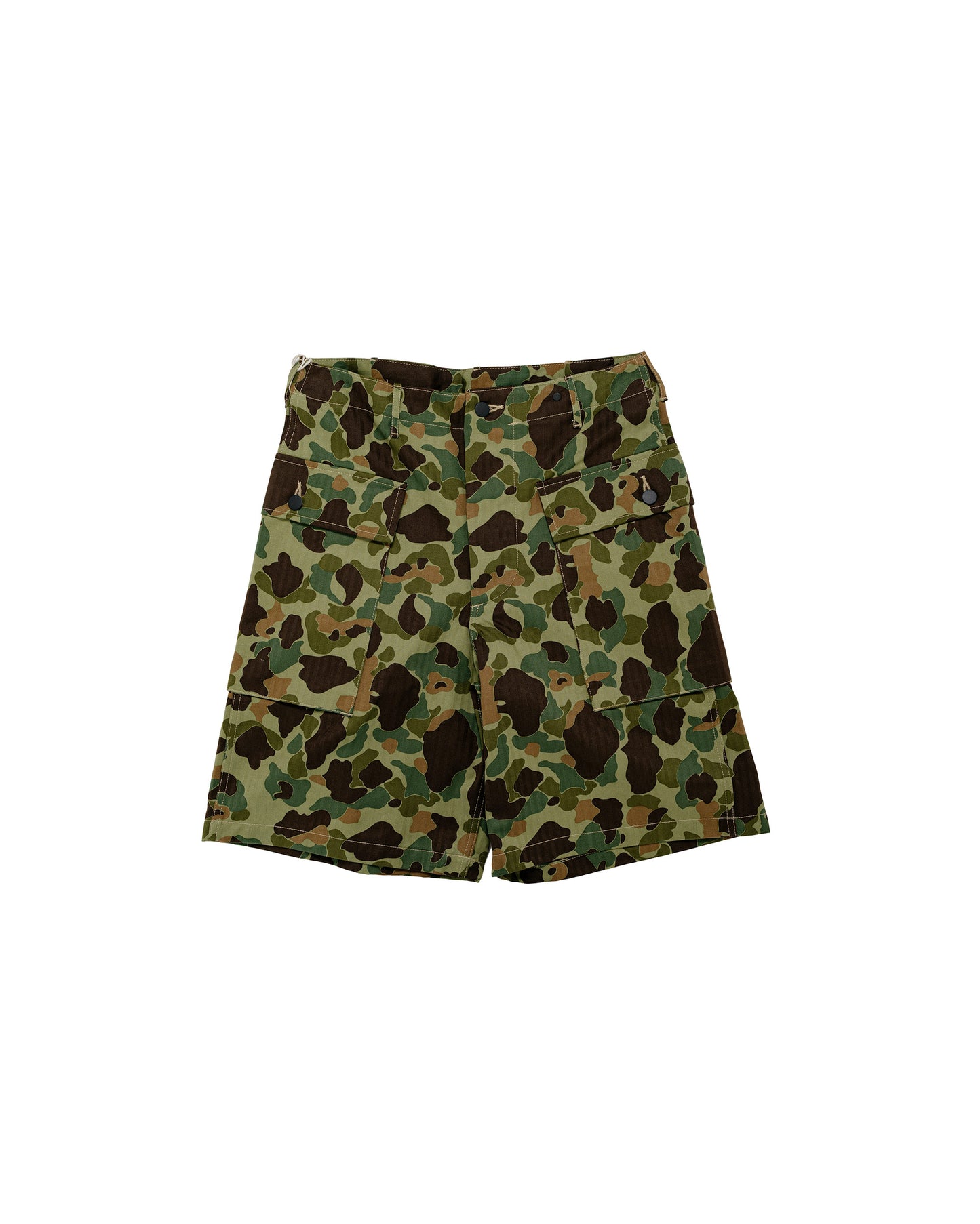 The Real McCoy's MP26002 Reversible Frogskin Camouflage Shorts Green