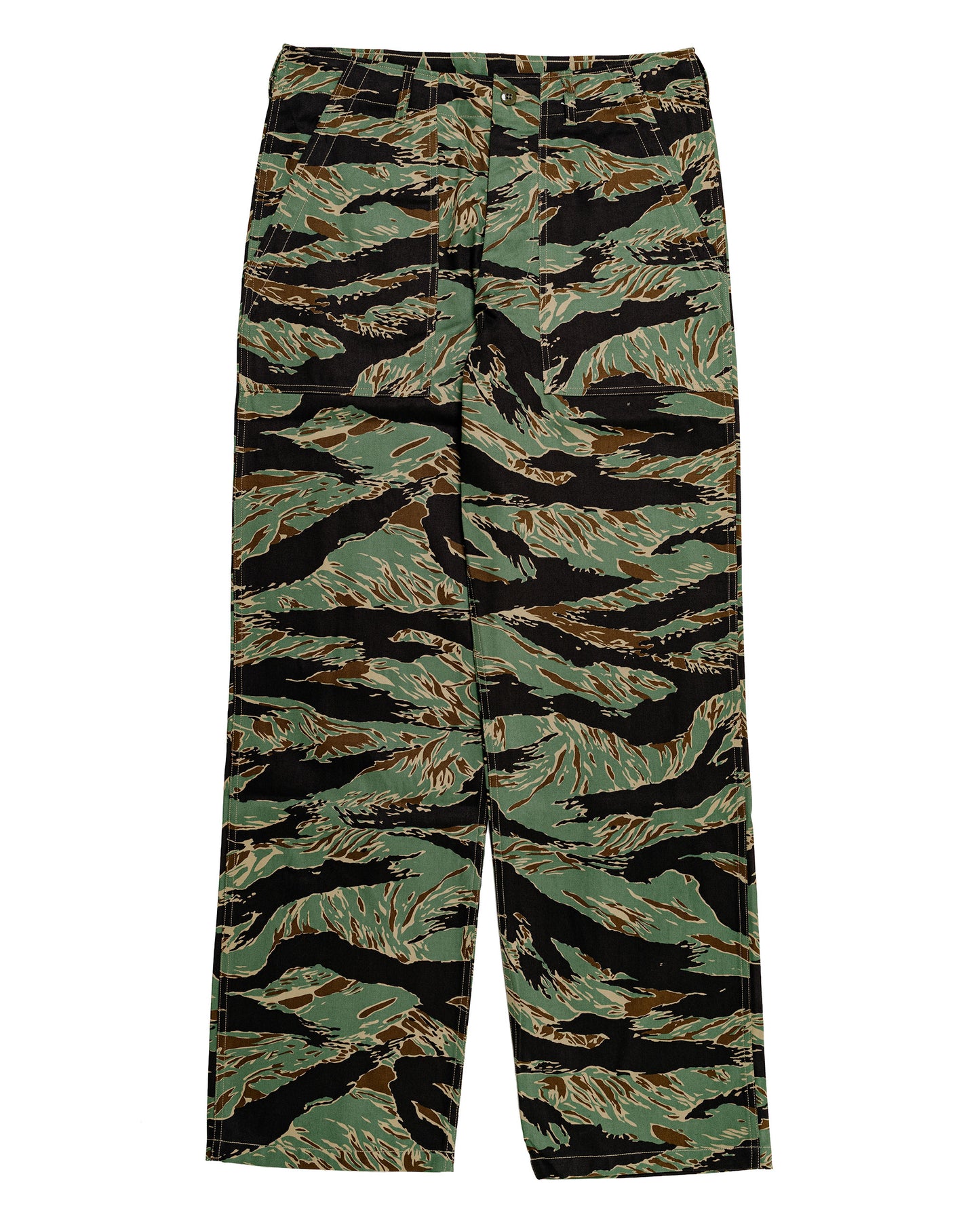 The Real McCoy's MP26003 Tiger Camouflage Civilian Trousers  John Wayne Green