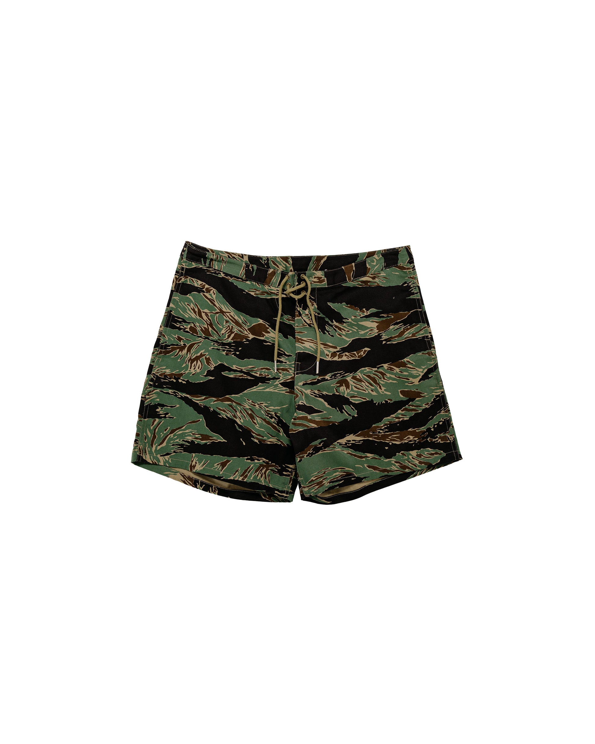 The Real McCoy's MP26004 Tiger Camouflage Swim Shorts / John Wayne Green