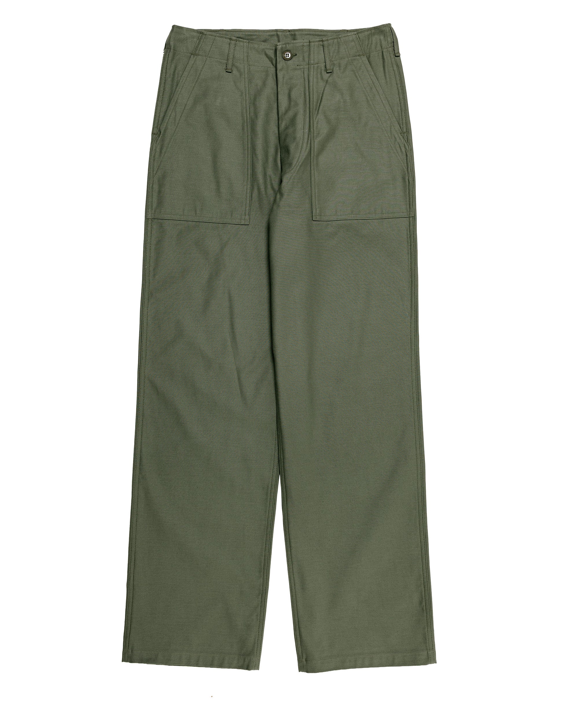 The Real McCoy's MP26005 Trousers, Men's, Cotton Sateen, OG-107 Olive