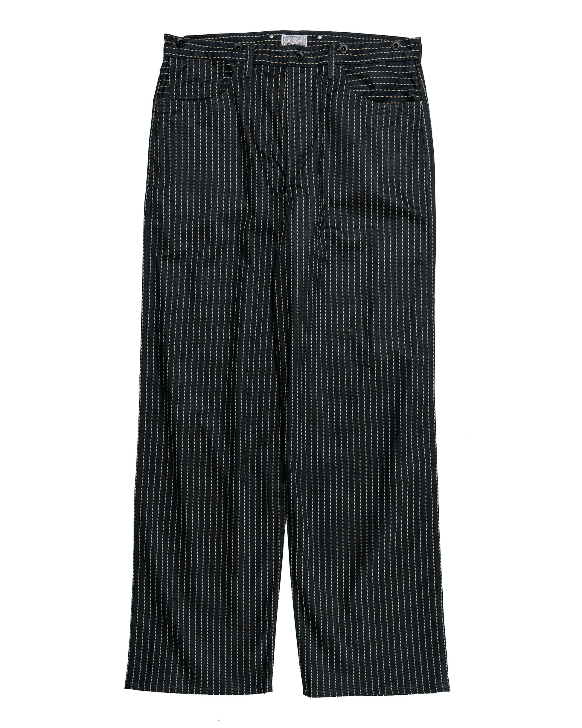 The Real McCoy's MP26011 Black Wabash Work Trousers Black