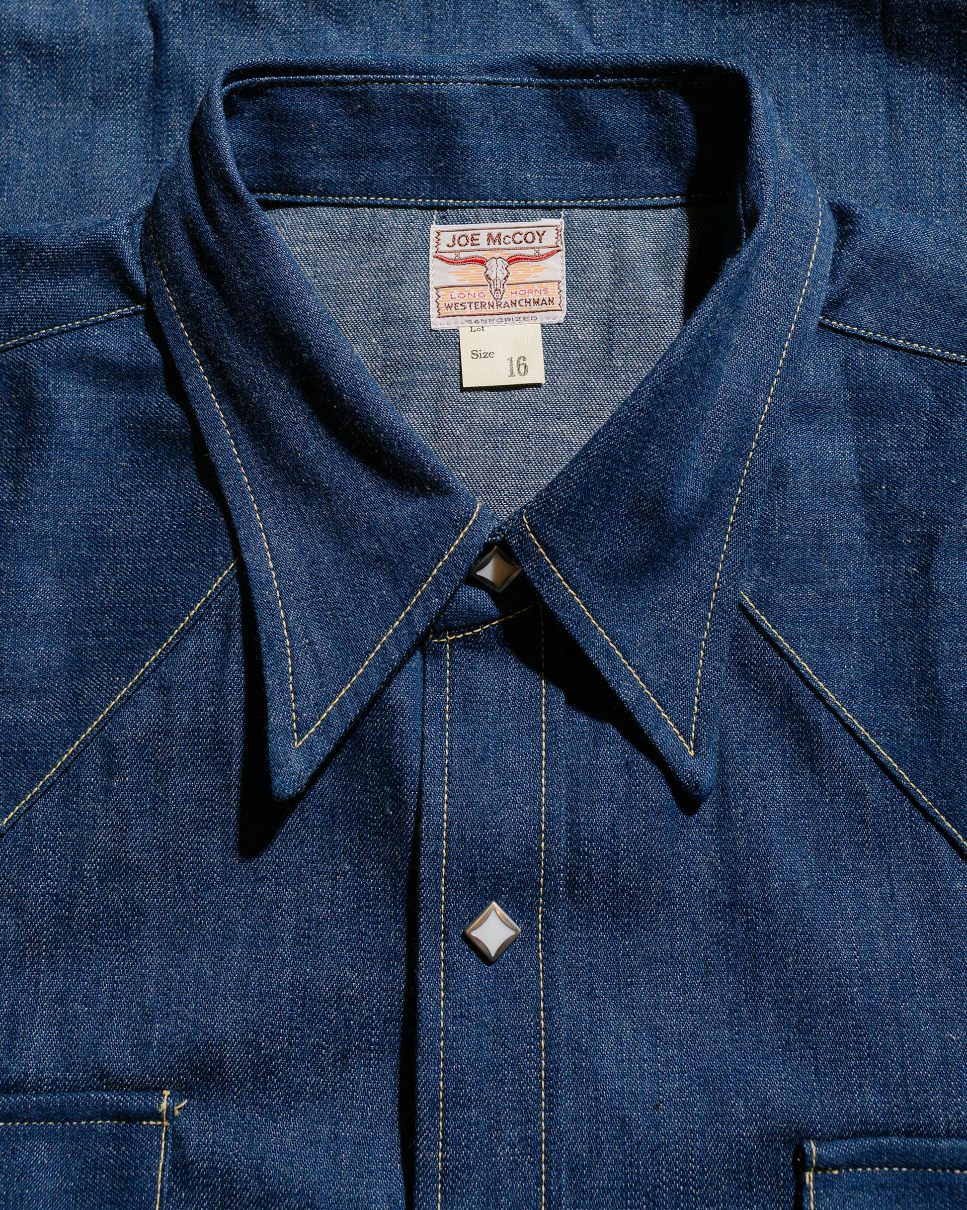 lost & found The Real McCoy's The Real McCoy's MS22003 Denim Western Shirt / Sawtooth Indigo