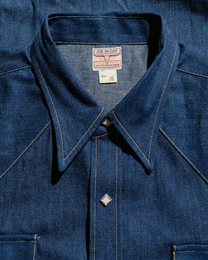 lost & found The Real McCoy's The Real McCoy's MS22003 Denim Western Shirt / Sawtooth Indigo
