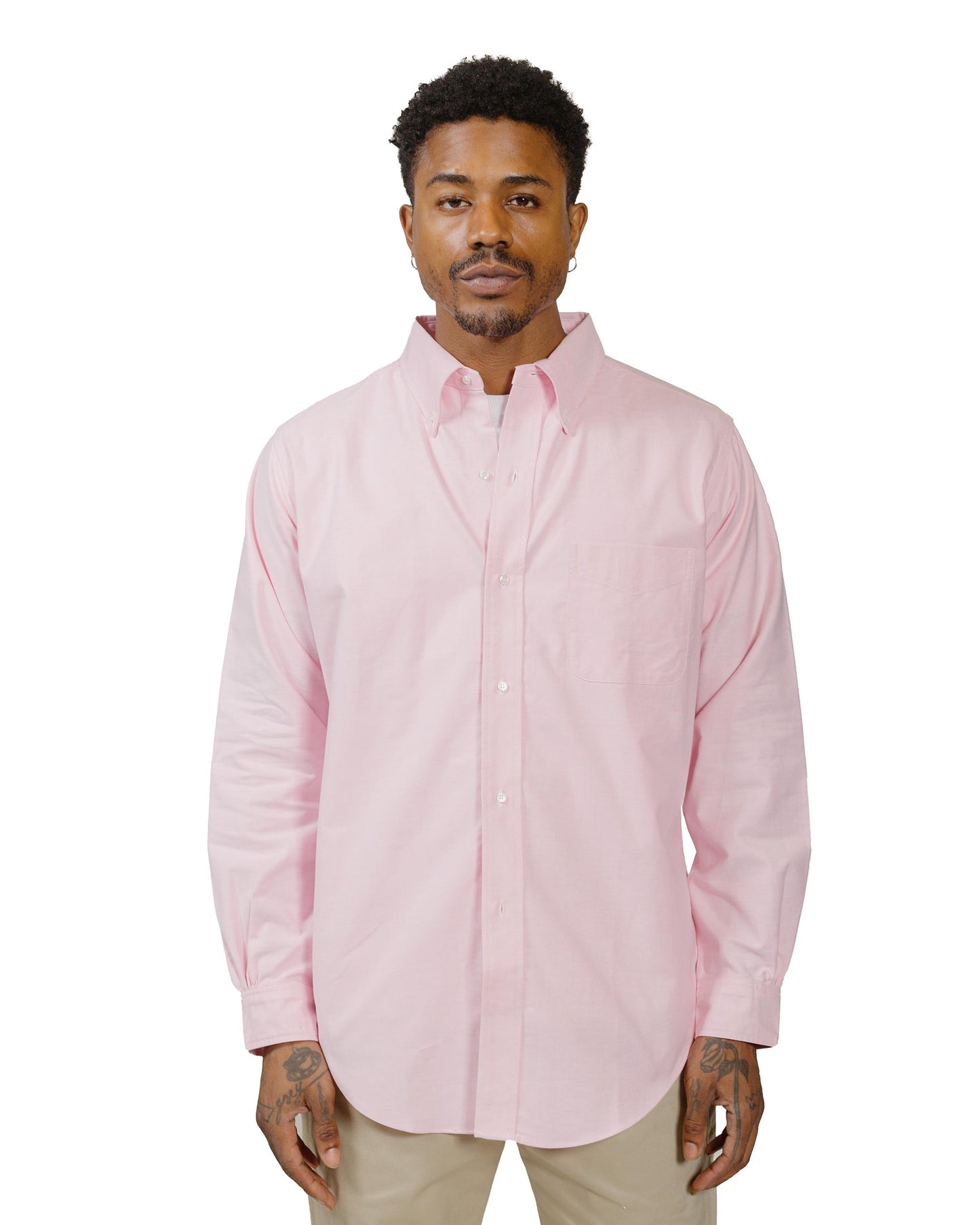 lost & found The Real McCoy's The Real McCoy's MS22008 Joe McCoy Button Down Shirt Pink