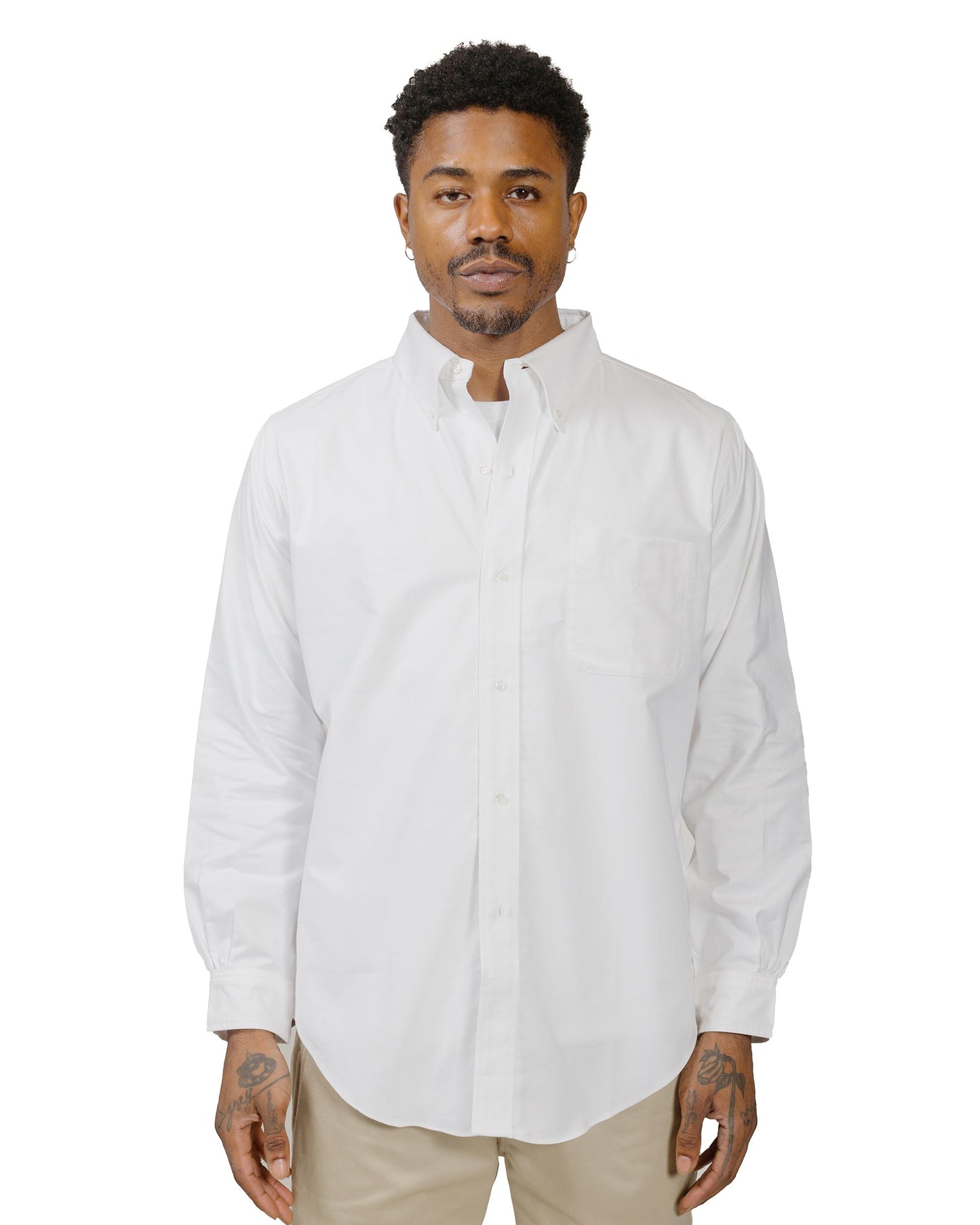 lost & found The Real McCoy's The Real McCoy's MS22008 Joe McCoy Button Down Shirt White