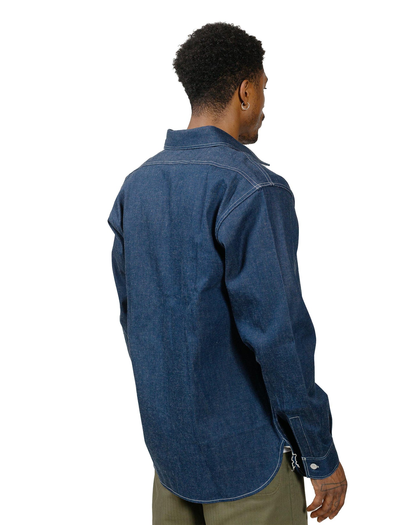 lost & found The Real McCoy's The Real McCoy's MS22103 8HU Denim Serviceman Shirt Indigo