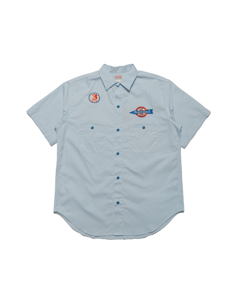 The Real McCoy's MS24005 Cotton Serviceman Shirt  Pawtucket Light Blue