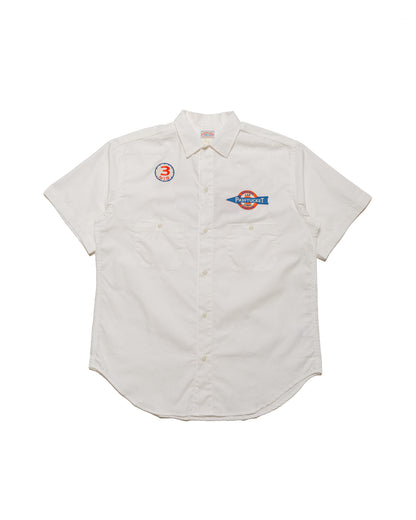 The Real McCoy's MS24005 Cotton Serviceman Shirt  Pawtucket White