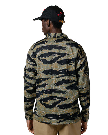 lost & found The Real McCoy's The Real McCoy's MS25001 Tiger Camouflage Shirt / Tadpole Green