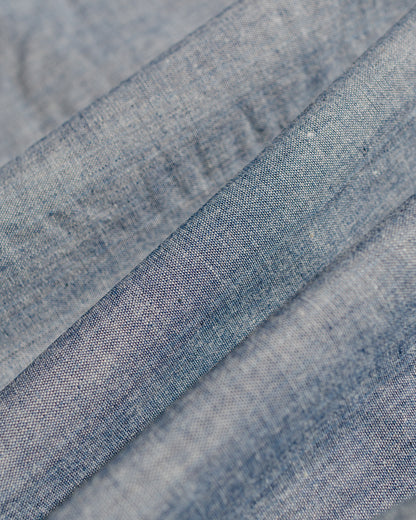 lost & found The Real McCoy's The Real McCoy's MS25003 U.S. Navy Chambray Shirt L/S (Modify) Light Blue