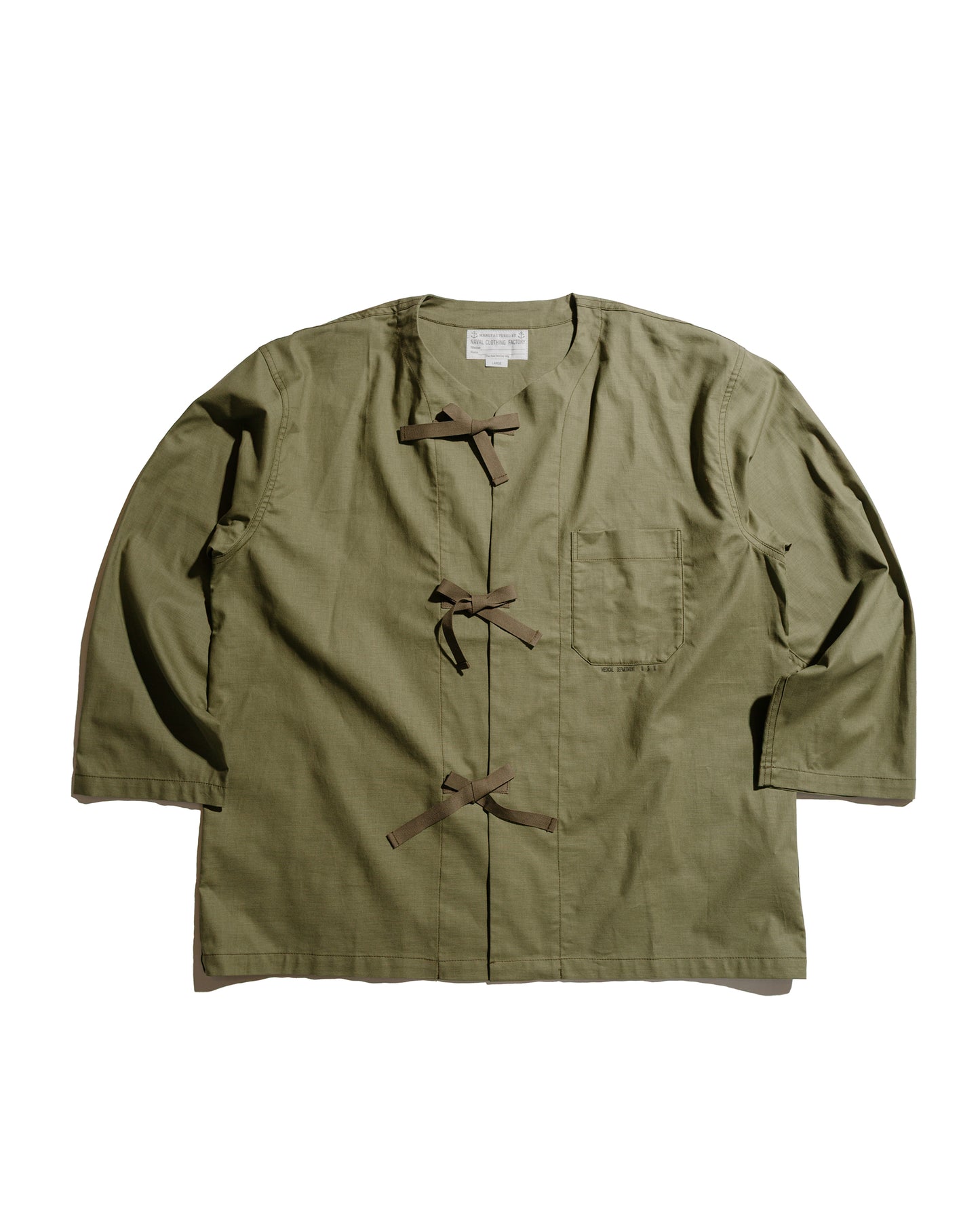 lost & found The Real McCoy's The Real McCoy's MS25008 USN Medical Department Sleeping Shirt Olive