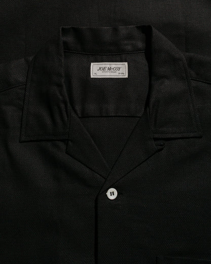 lost & found The Real McCoy's The Real McCoy's MS25010 Joe McCoy Panama Shirt L/S Black