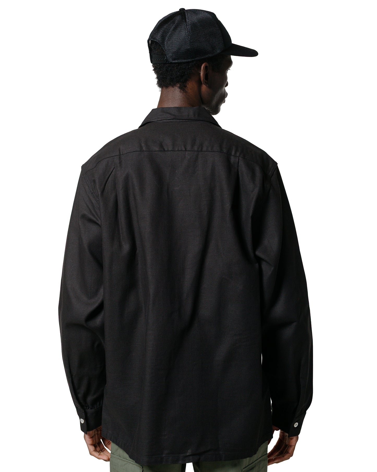 lost & found The Real McCoy's The Real McCoy's MS25010 Joe McCoy Panama Shirt L/S Black