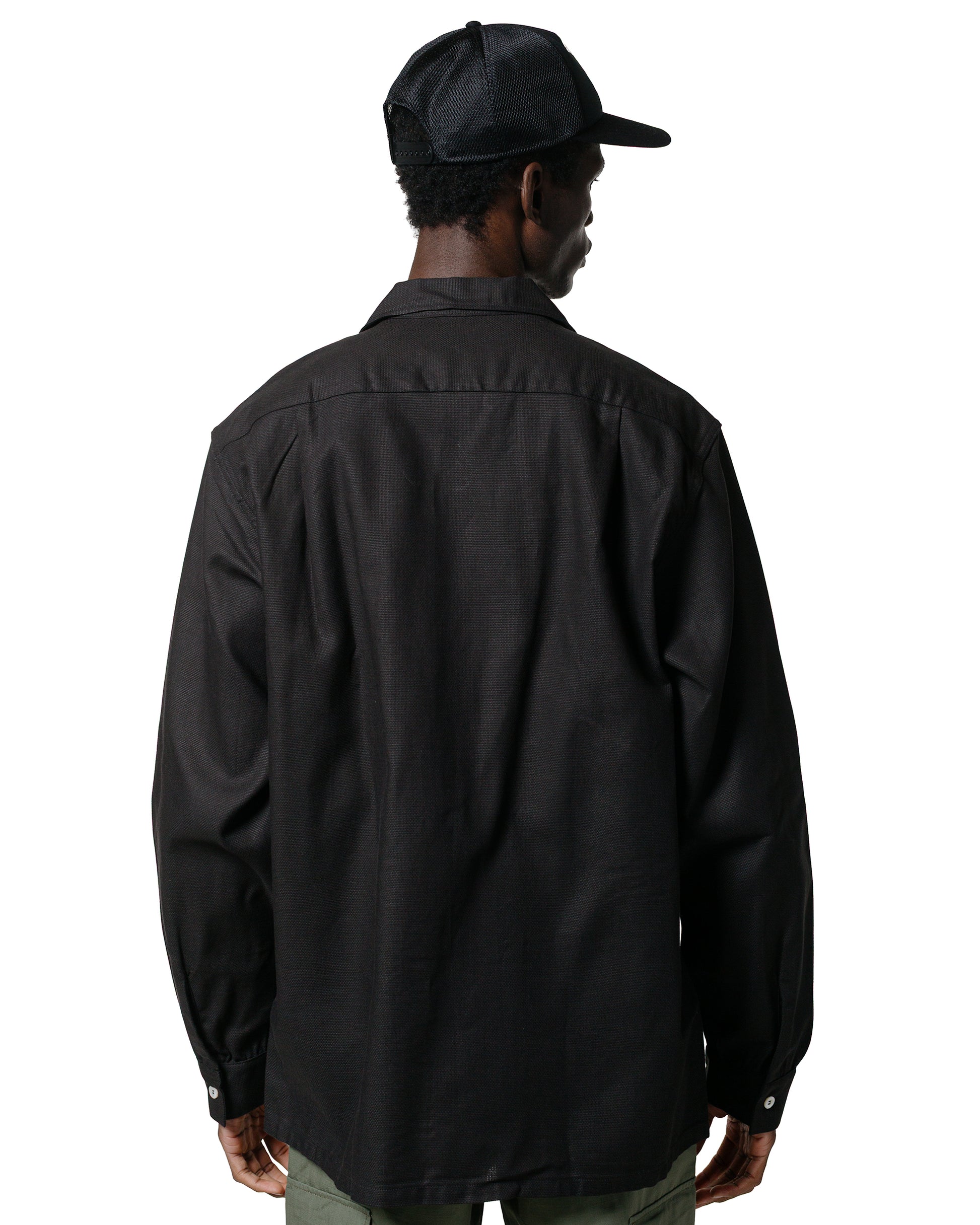 lost & found The Real McCoy's The Real McCoy's MS25010 Joe McCoy Panama Shirt L/S Black