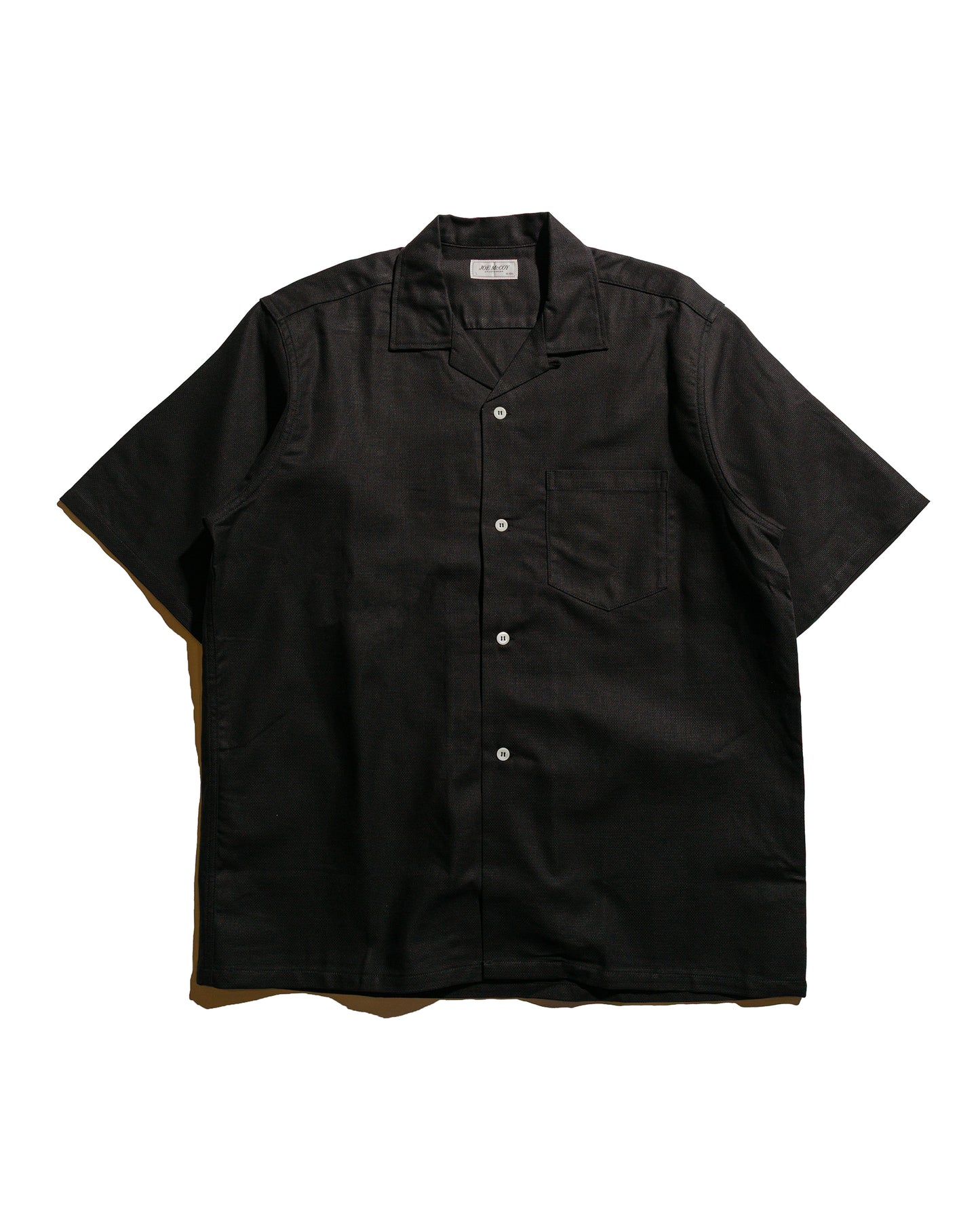 lost & found The Real McCoy's The Real McCoy's MS25011 Joe McCoy Panama Shirt S/S Black