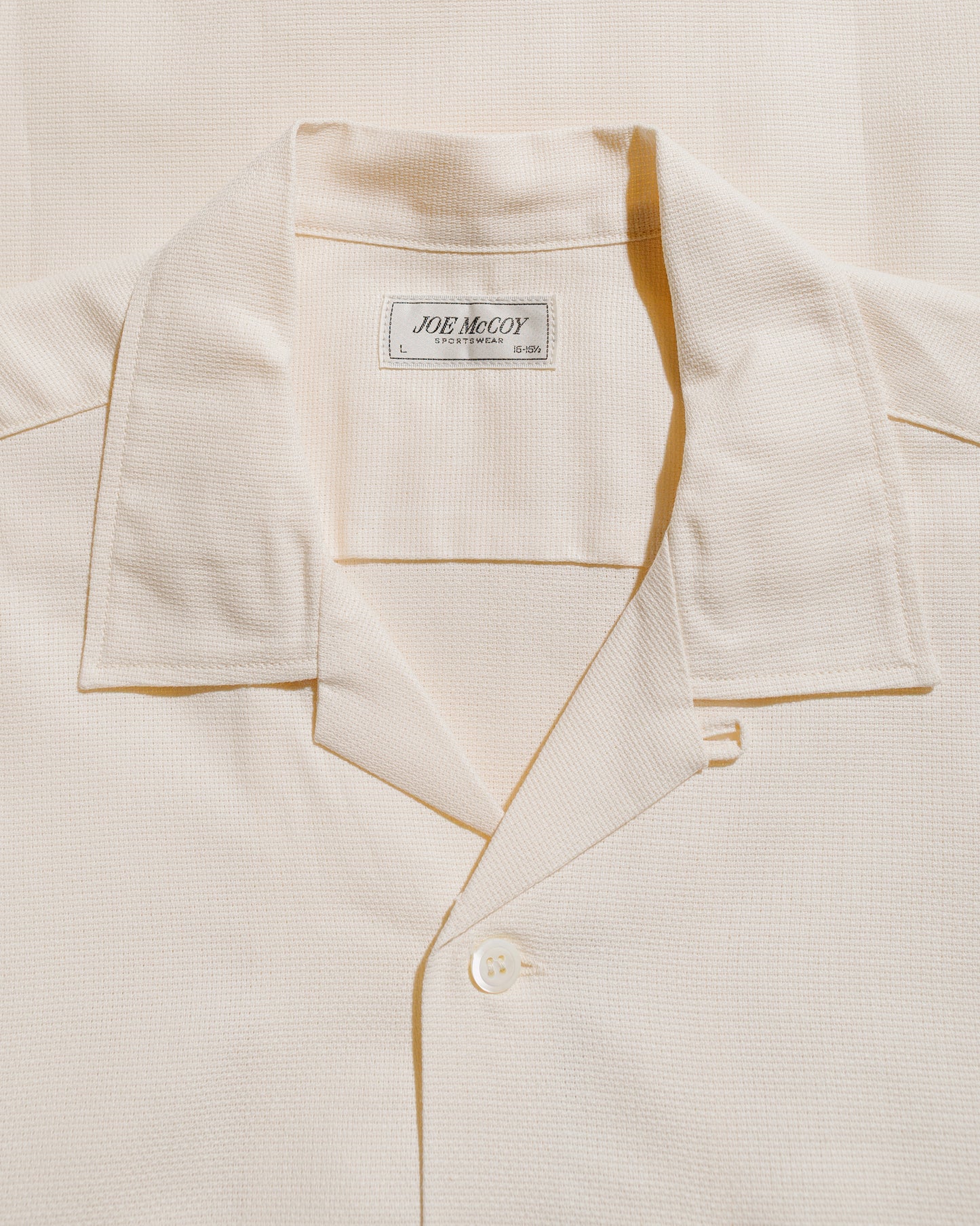 lost & found The Real McCoy's The Real McCoy's MS25011 Joe McCoy Panama Shirt S/S Milk