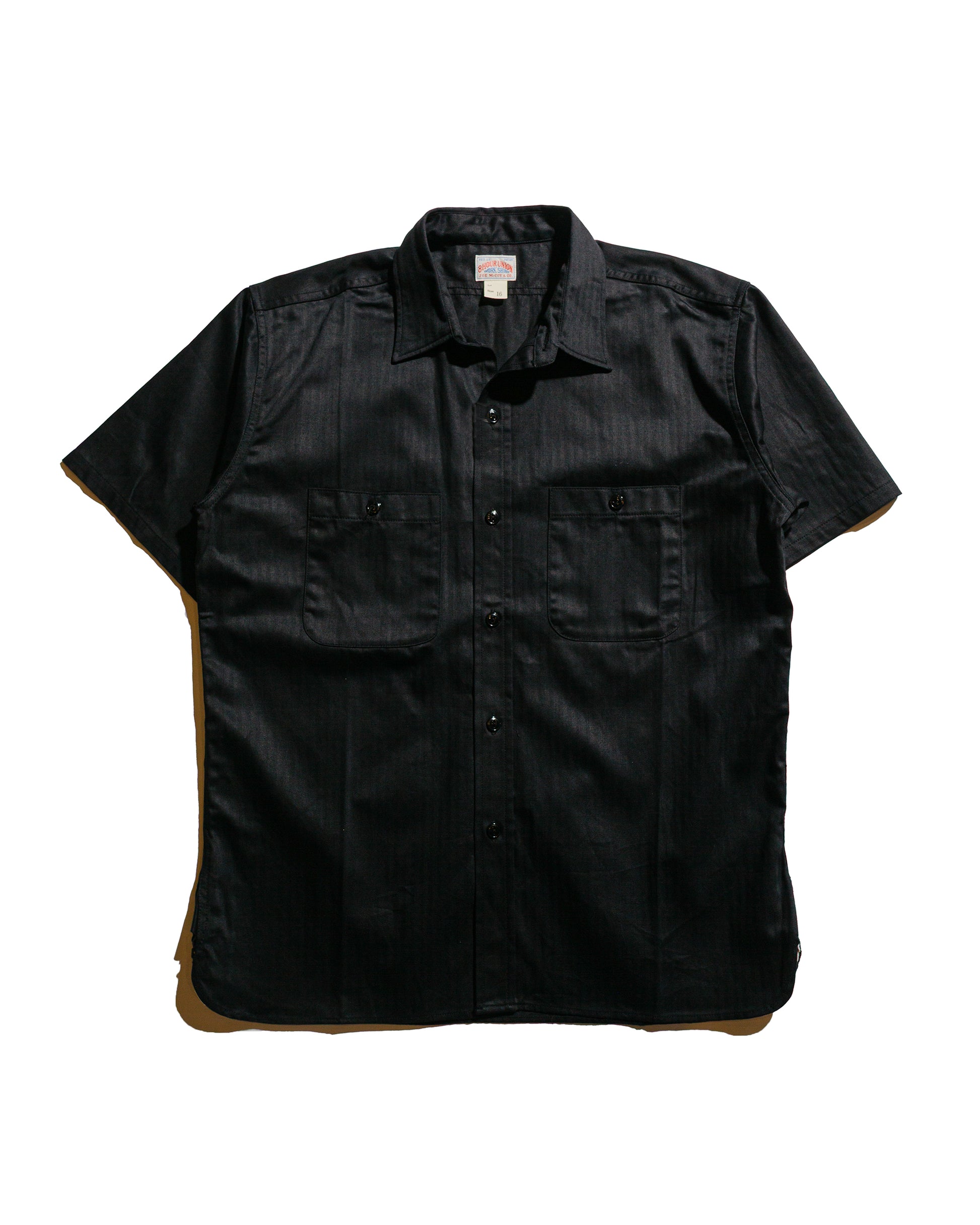 lost & found The Real McCoy's The Real McCoy's MS25013 8HU HBT Work Shirt S/S Black
