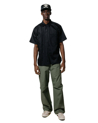 lost & found The Real McCoy's The Real McCoy's MS25013 8HU HBT Work Shirt S/S Black