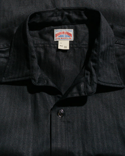 lost & found The Real McCoy's The Real McCoy's MS25013 8HU HBT Work Shirt S/S Black