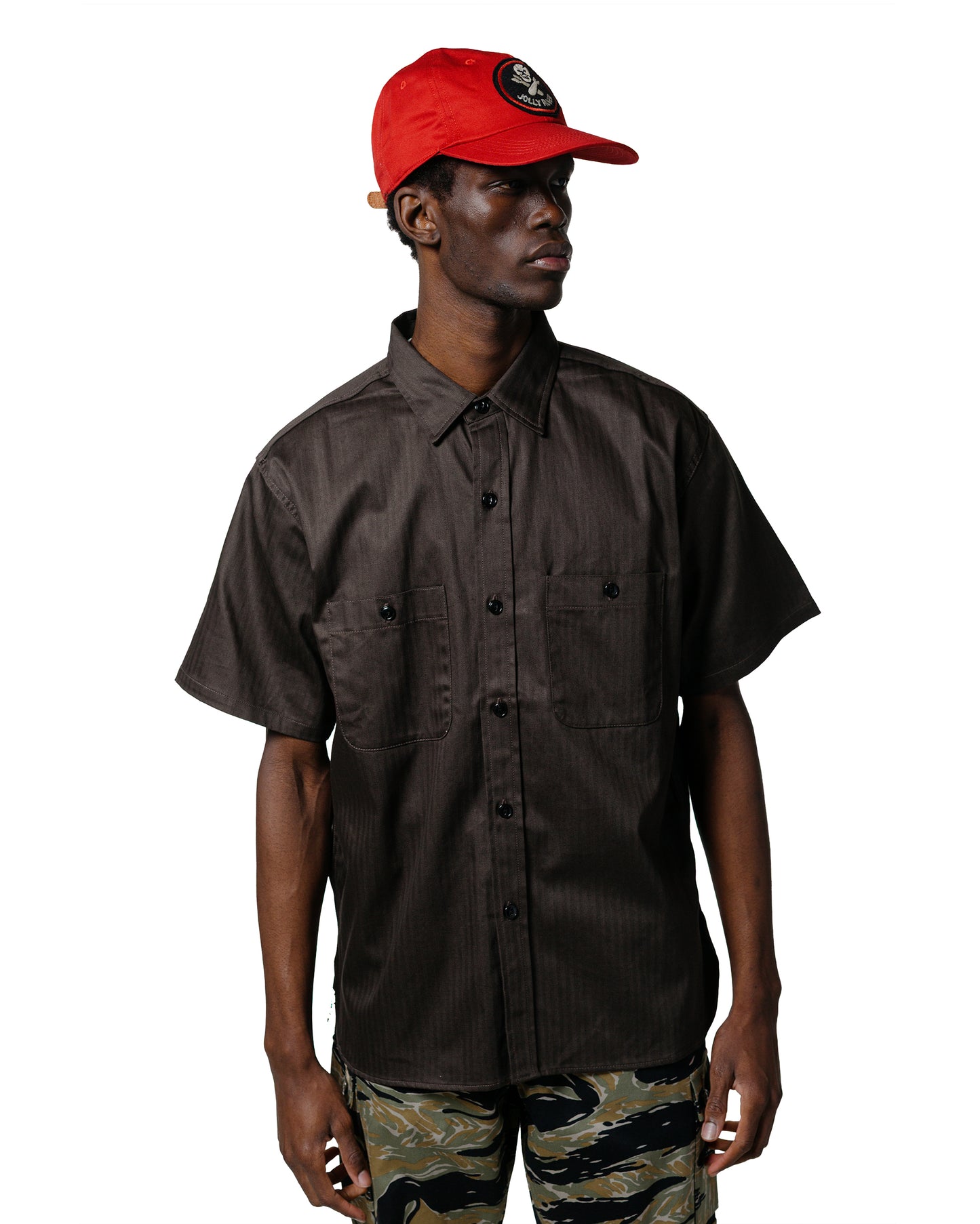 lost & found The Real McCoy's The Real McCoy's MS25013 8HU HBT Work Shirt S/S Steel