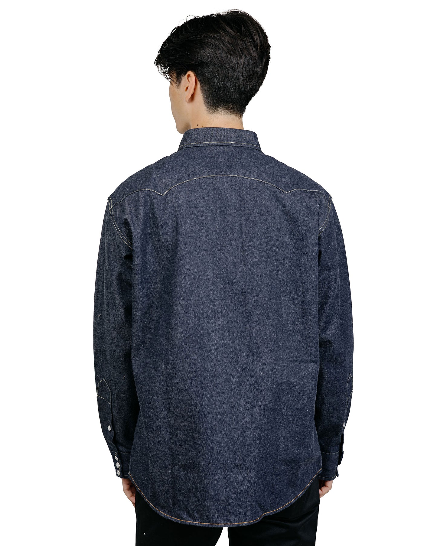 The Real McCoy's MS25107 Denim Western Shirt / Ridge Slant Indigo