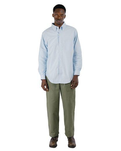 The Real McCoy's MS26001 Joe McCoy Button Down Shirt Chambray Light Blue
