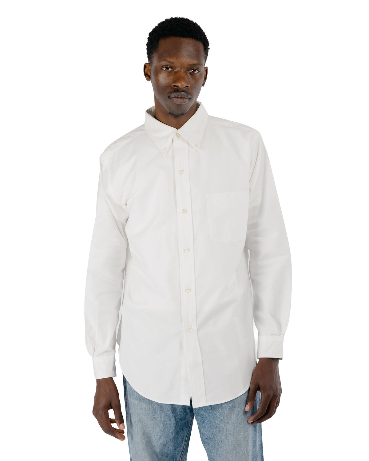 The Real McCoy's MS26001 Joe McCoy Button Down Shirt White