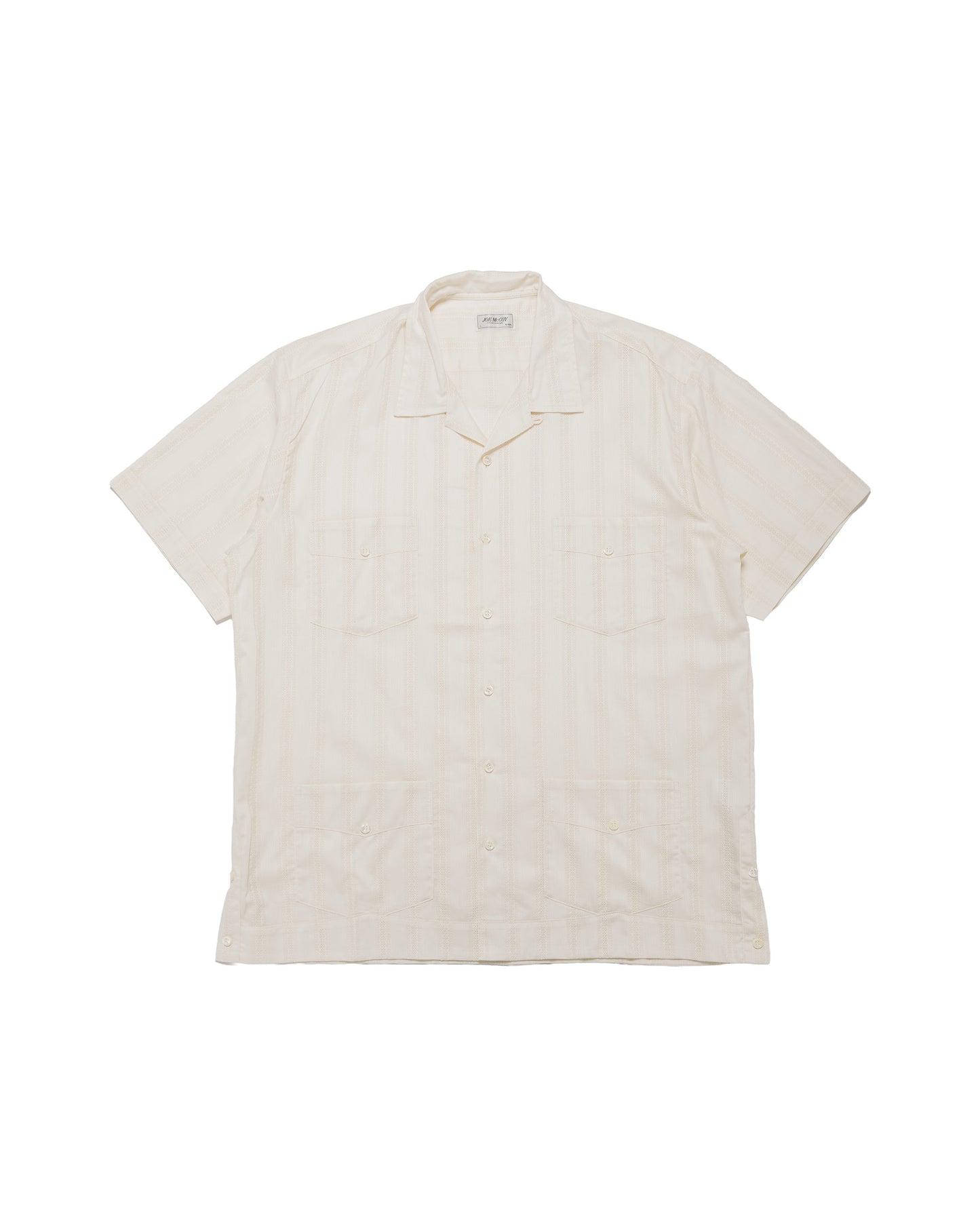 The Real McCoy's MS26007 Joe McCoy Cuban Shirt S/S Ecru
