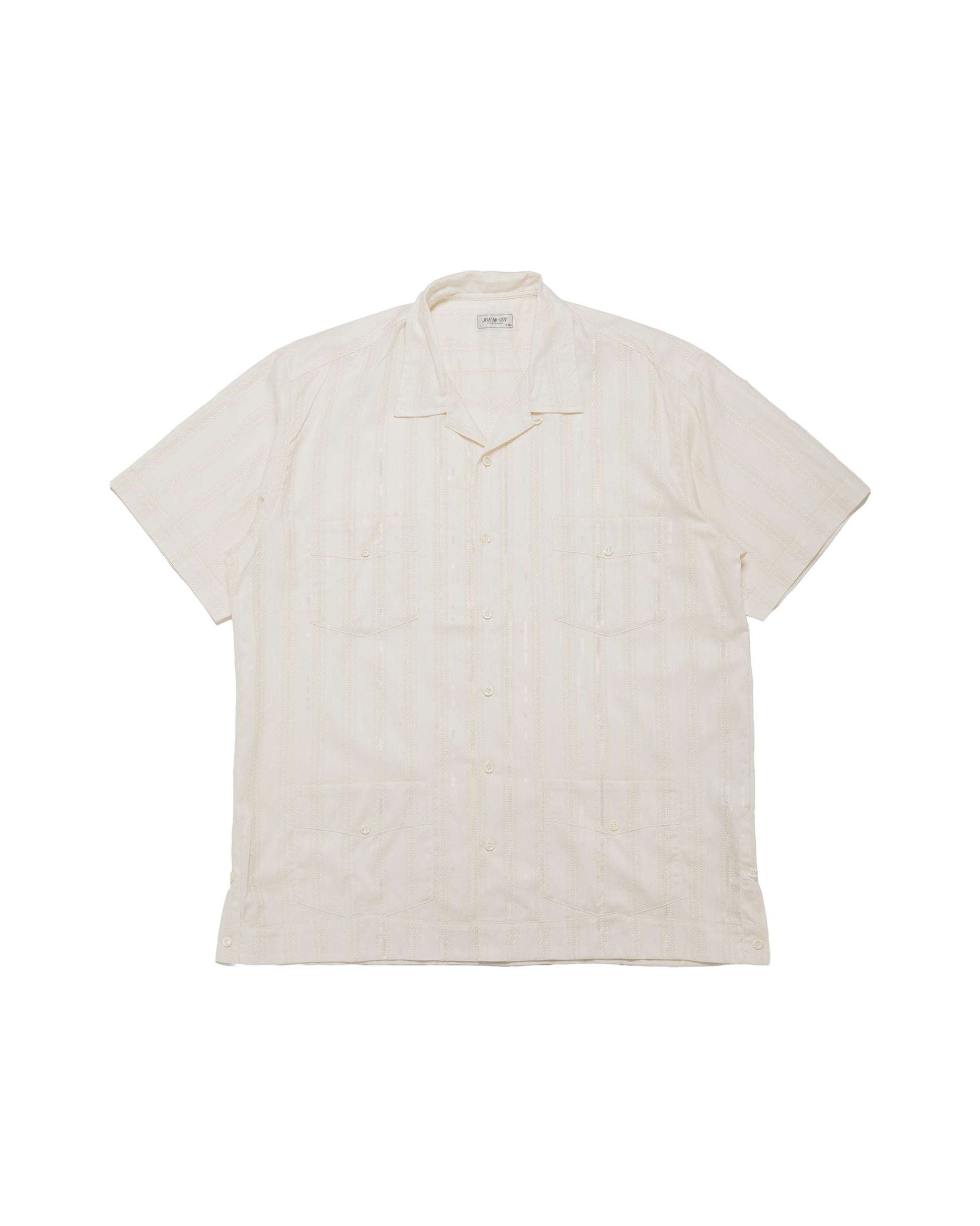The Real McCoy's MS26007 Joe McCoy Cuban Shirt S/S Ecru