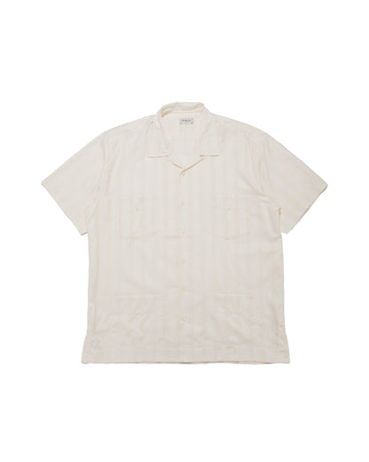 The Real McCoy's MS26007 Joe McCoy Cuban Shirt S/S Ecru