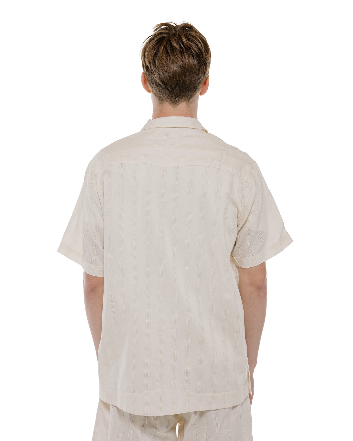 The Real McCoy's MS26007 Joe McCoy Cuban Shirt S/S Ecru