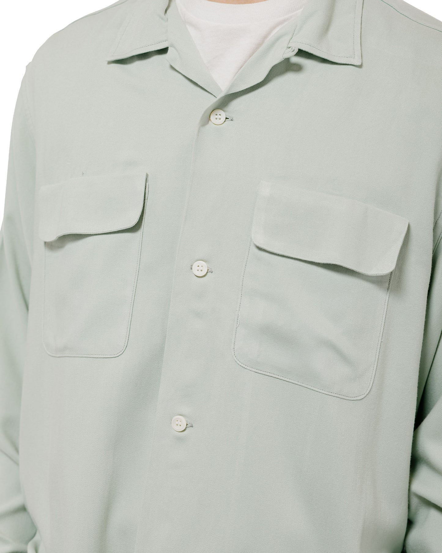 lost & found The Real McCoy's The Real McCoy's MS26008 Open Collar Rayon Shirt Mint