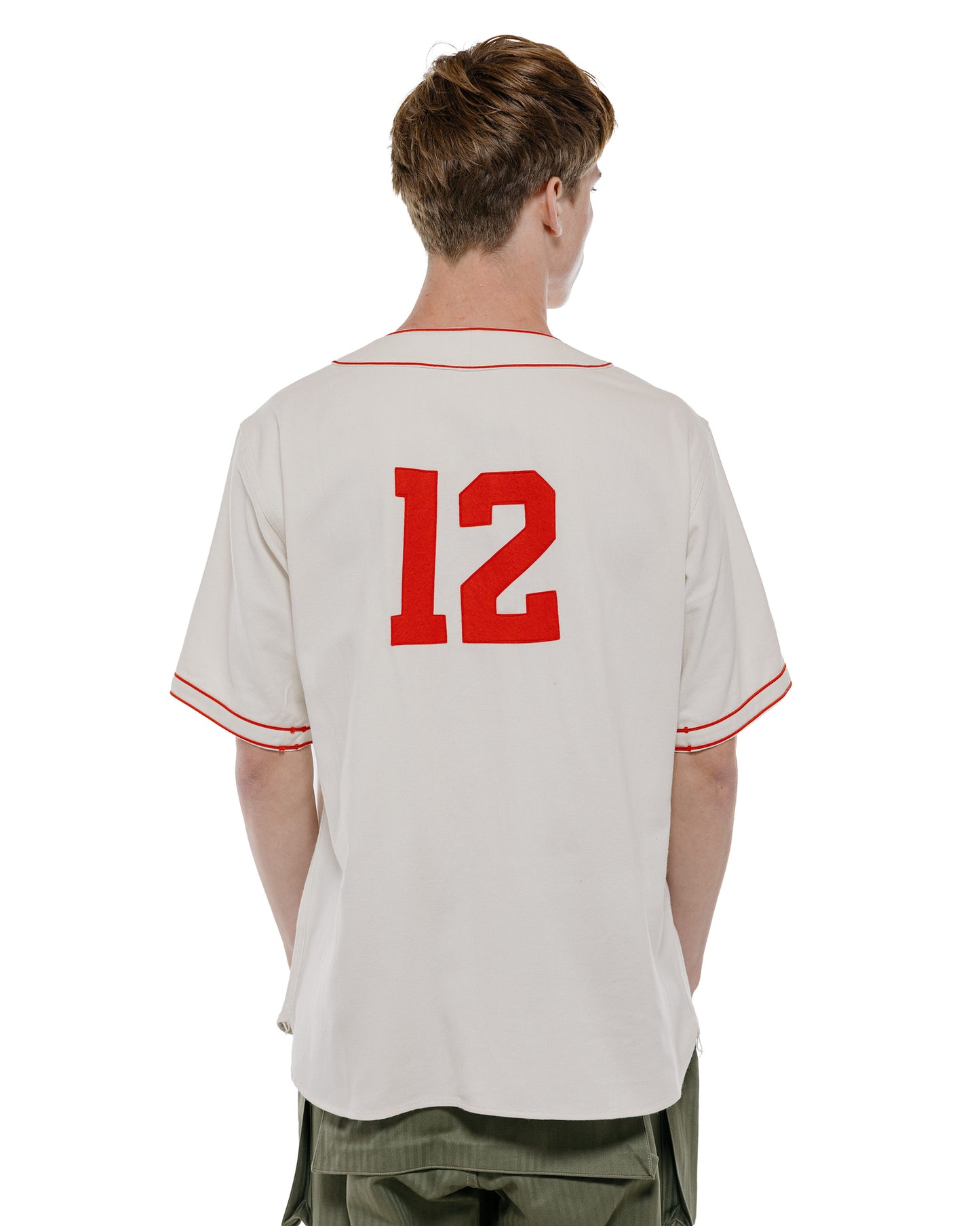 The Real McCoy's MS26010 Baseball Uniform Shirt / Marines White