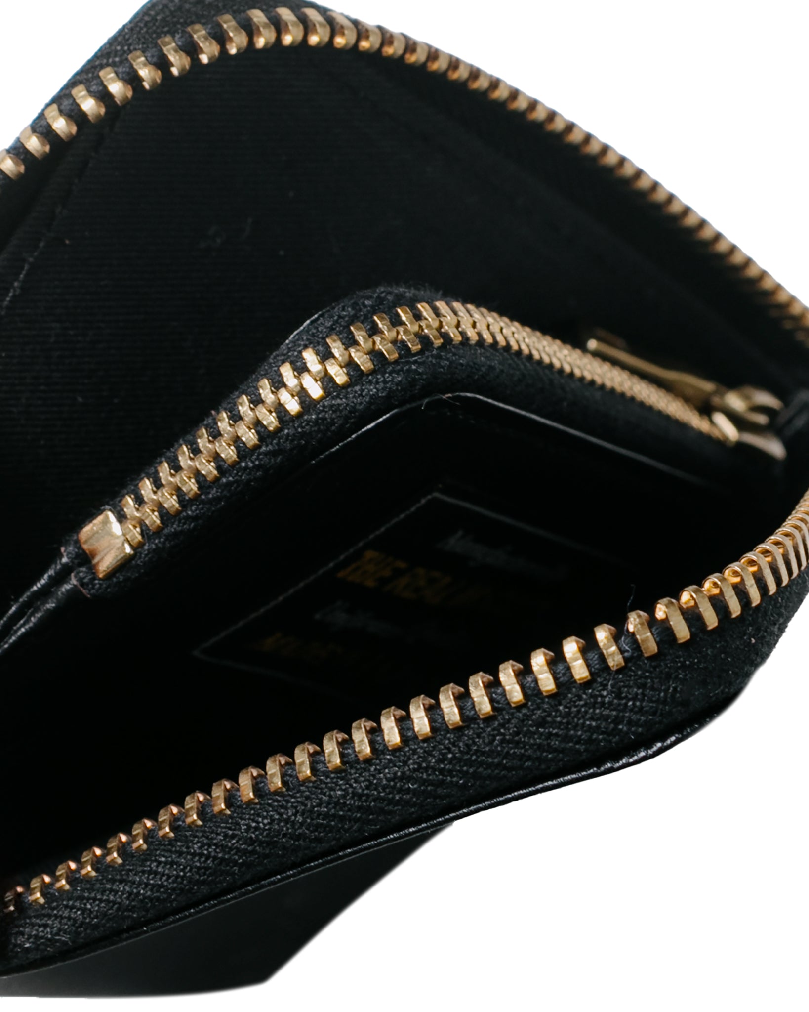 The Real McCoy's MW17100 McCoy's Horsehide Wallet Black detail