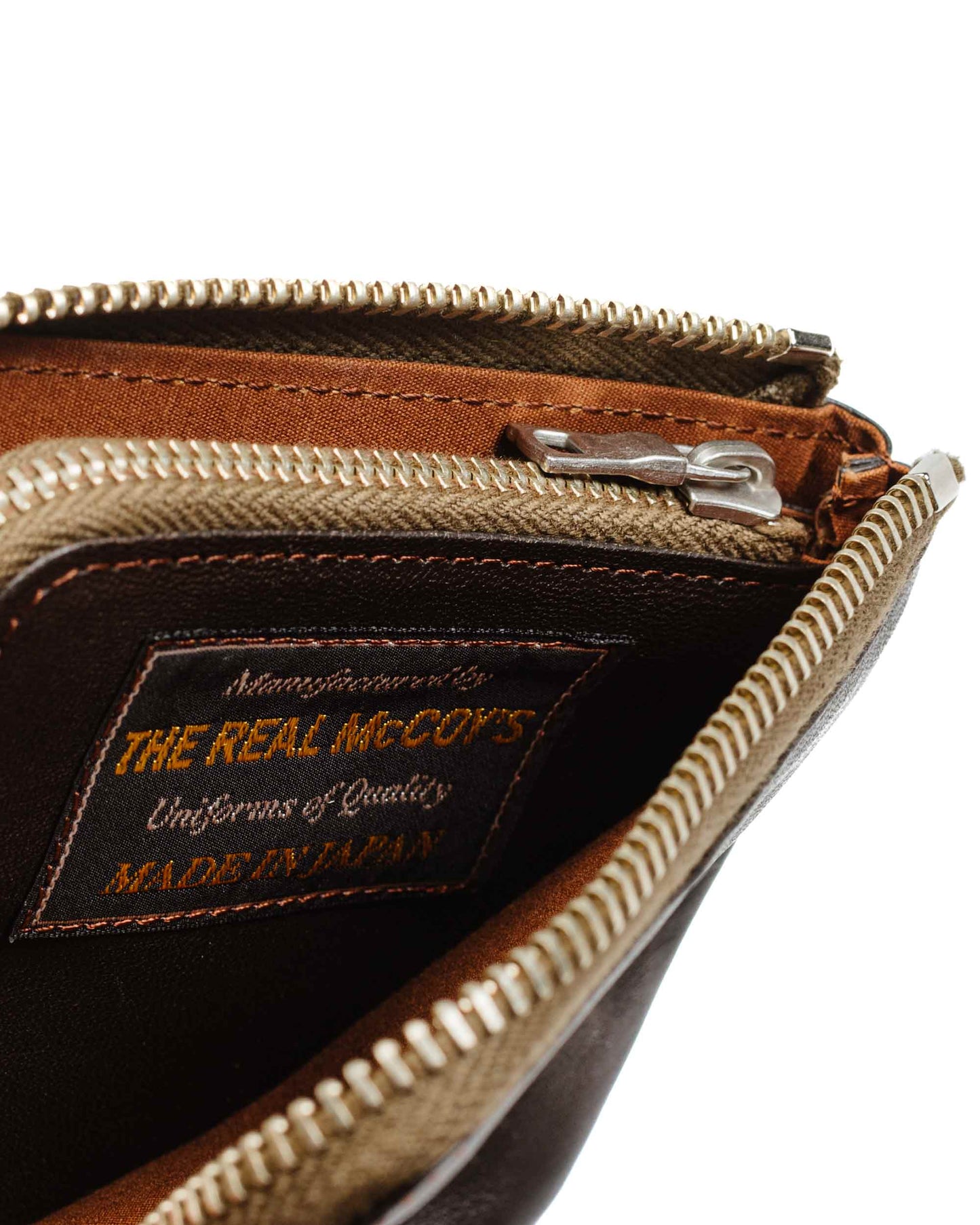 lost & found The Real McCoy's The Real McCoy's MW17100 McCoy's Horsehide Wallet Seal Brown
