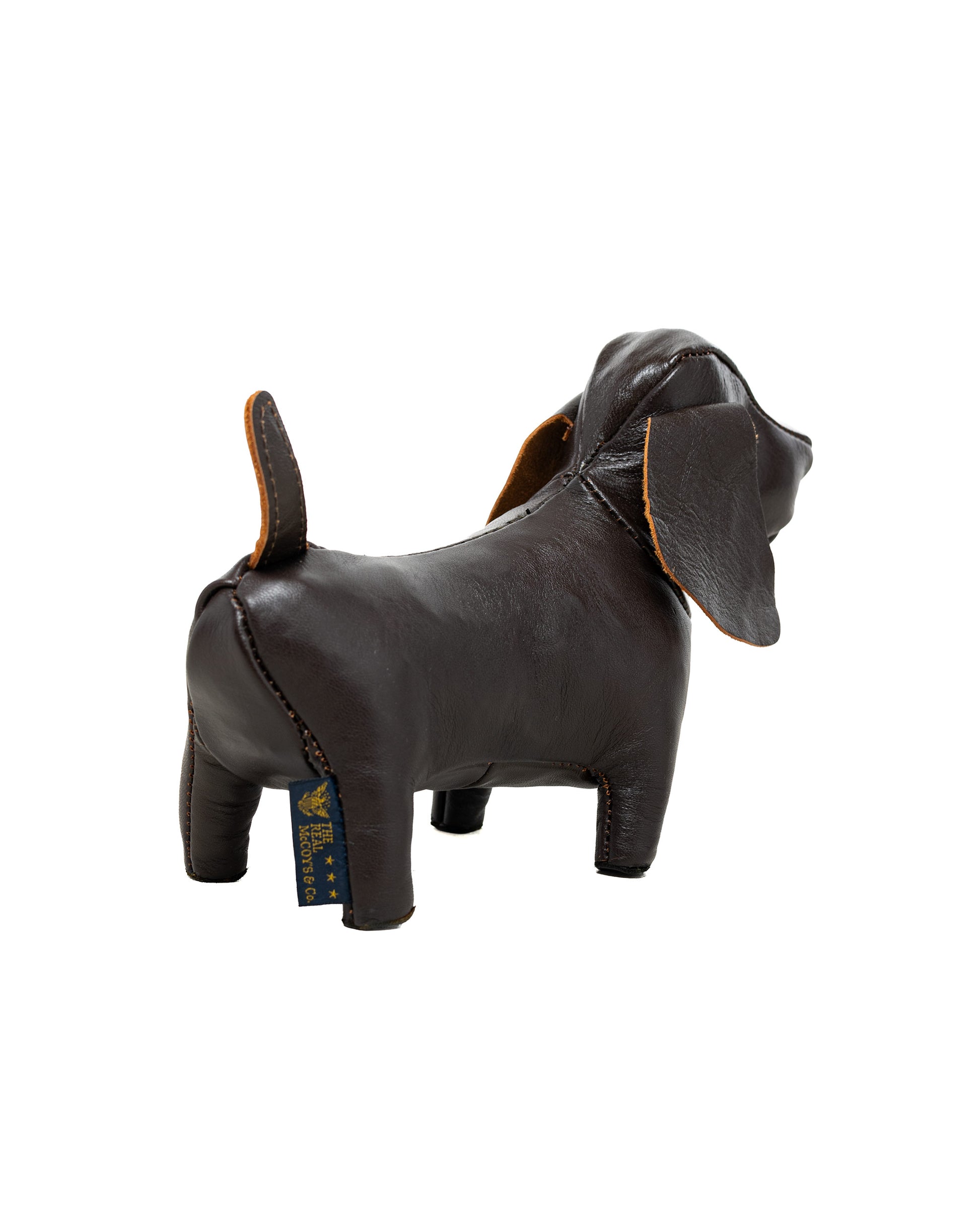 The Real McCoy's MW26002 Handcrafted Horsehide Animals / Dachshund Brown