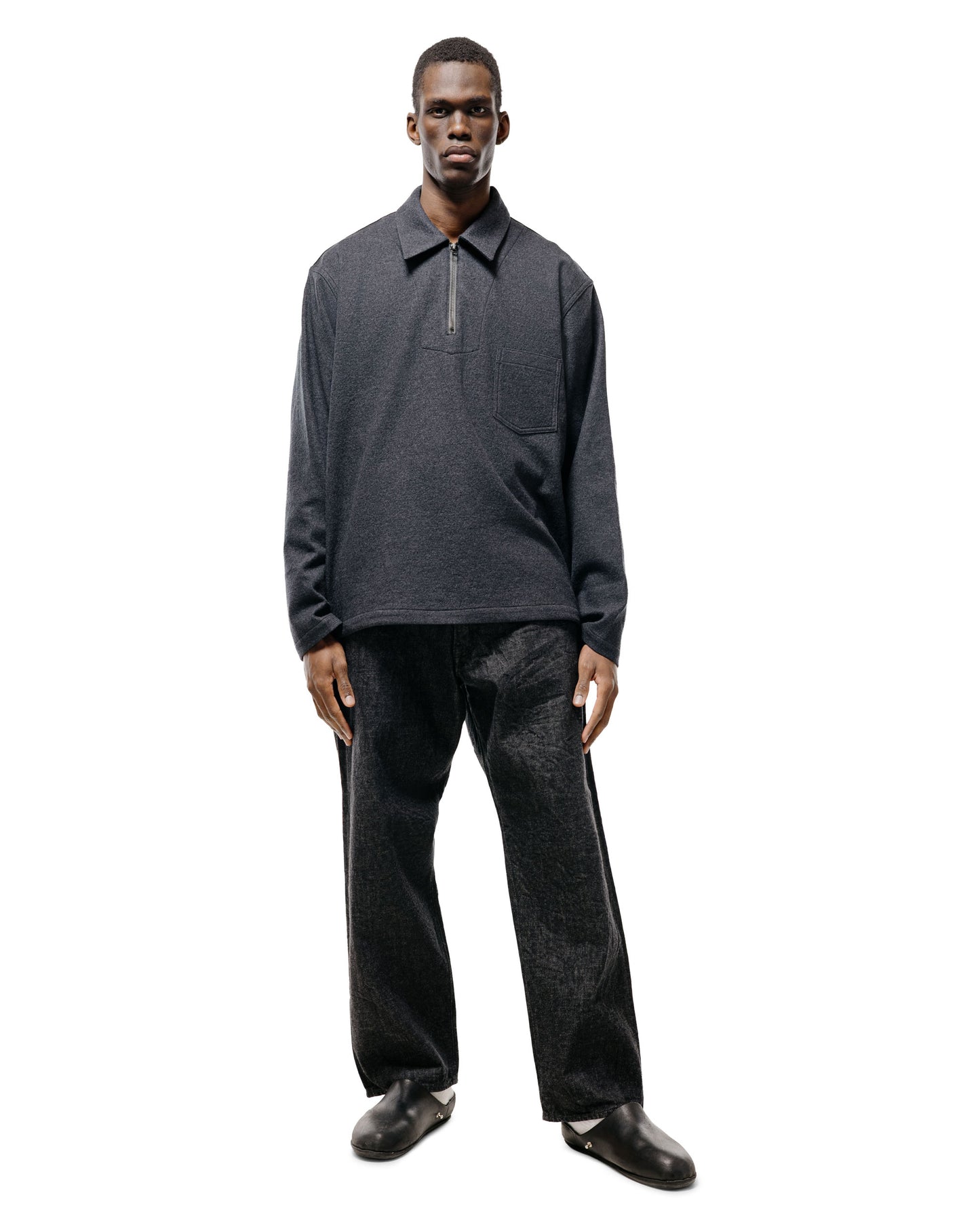lost & found The Corona Utility The Corona Utility CP005 W05 Five Pocket 13.5oz Selvedge Denim Black