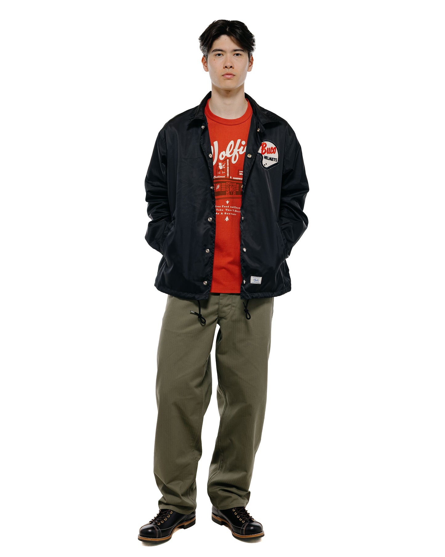 lost & found The Real McCoy's The Real McCoy's BJ26001 Buco Coach Jacket / Enthusiast Black