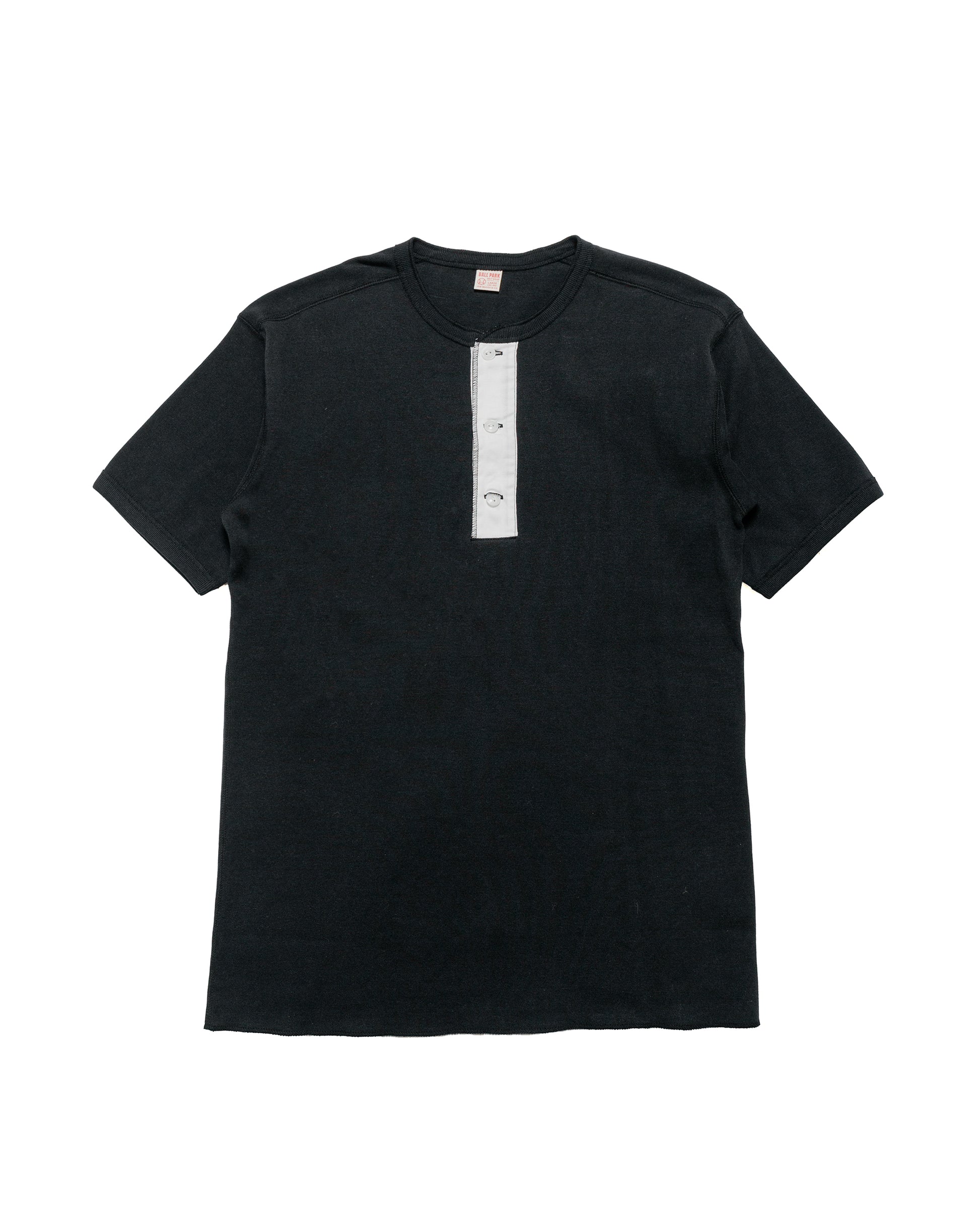 lost & found The Real McCoy's The Real McCoy's MC23022 Union Henley Undershirt S/S Black
