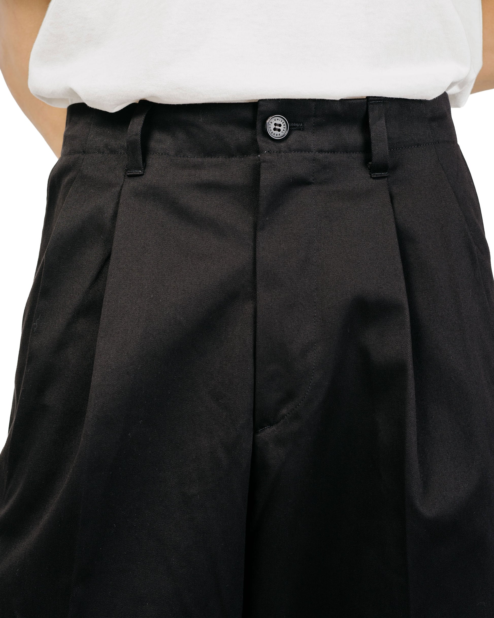 lost & found Universal Products Universal Products 2Tuck Wide Chino Trouser Black