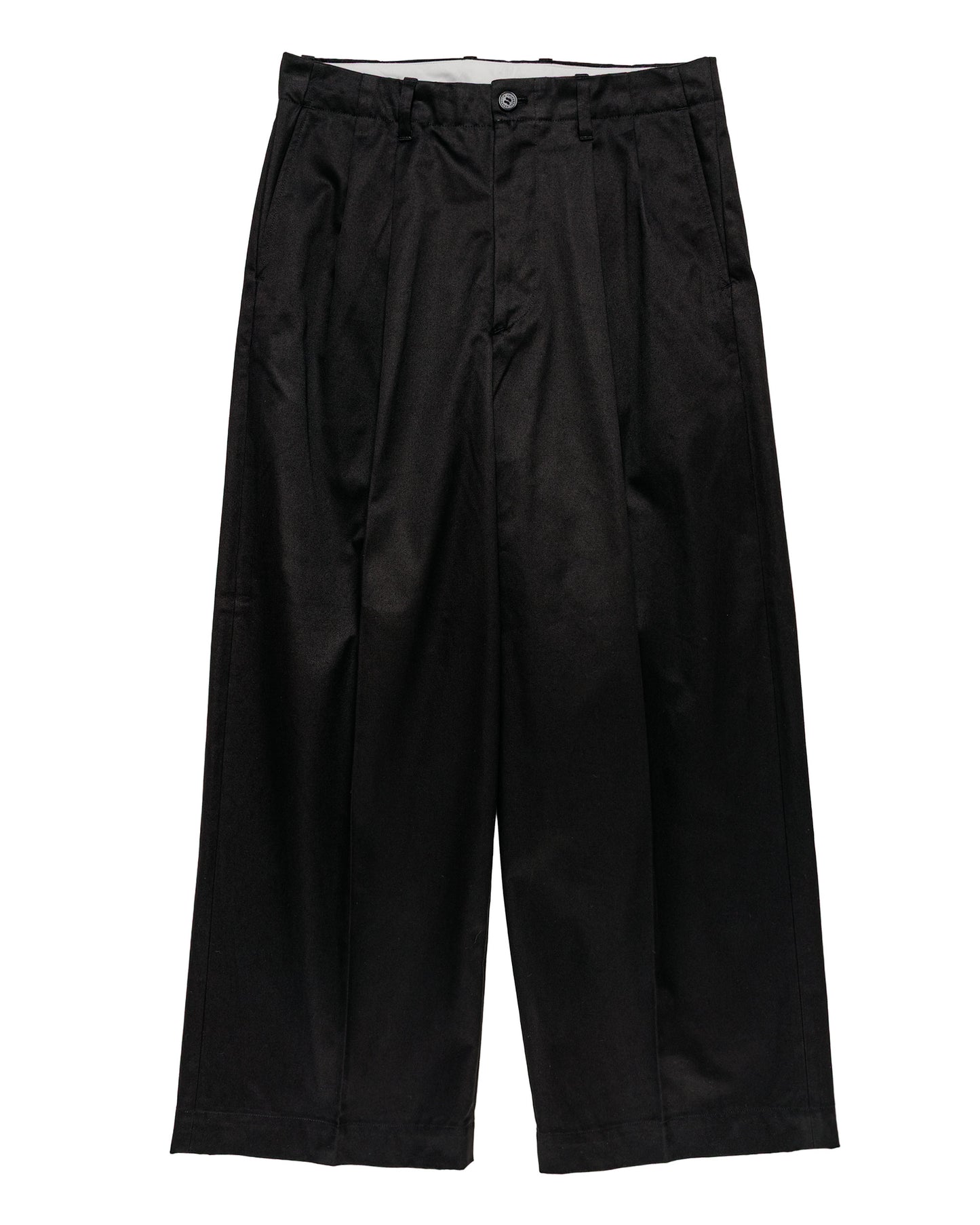 lost & found Universal Products Universal Products 2Tuck Wide Chino Trouser Black