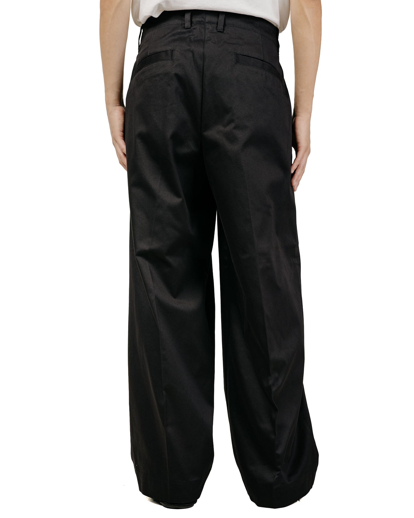 lost & found Universal Products Universal Products 2Tuck Wide Chino Trouser Black