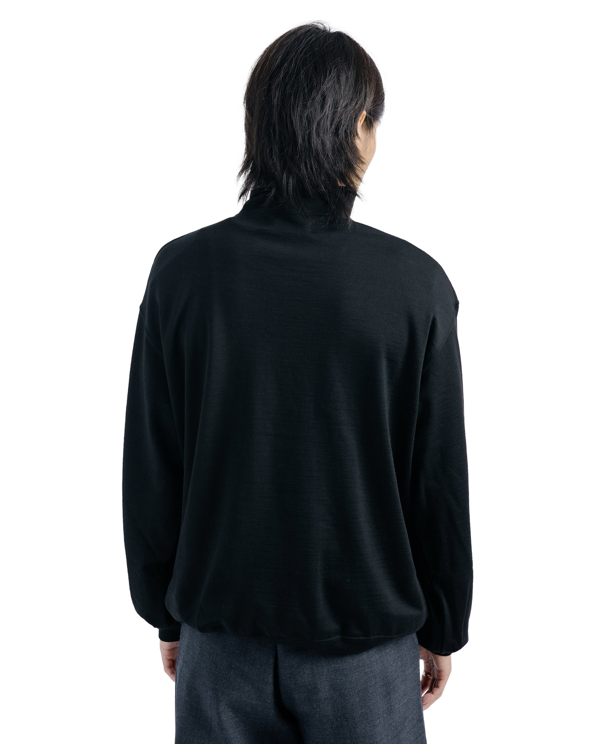 Universal Products Half Zip Wool Sweat Black