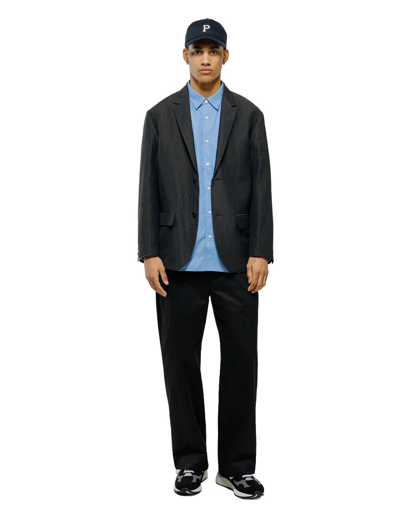 lost & found Universal Products Universal Products L/S Regular Shirts Sax