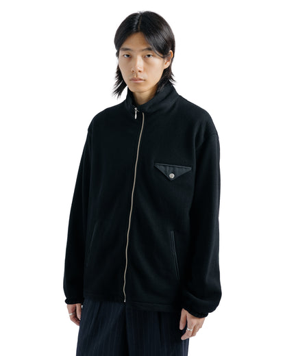 `Universal Products Wool Cashmere Fleece Jacket Black