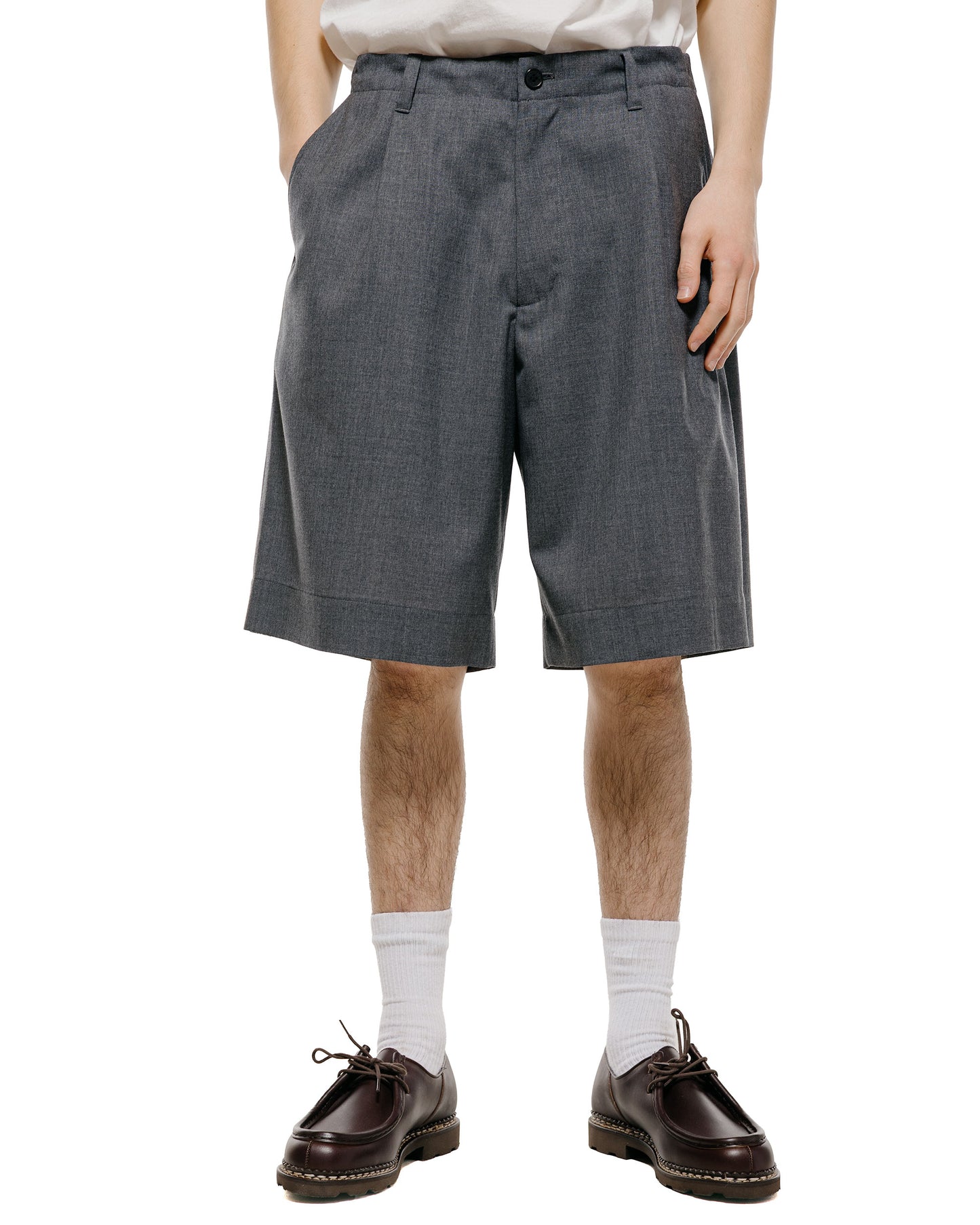 lost & found Universal Products Universal Products Wool Shorts Gray