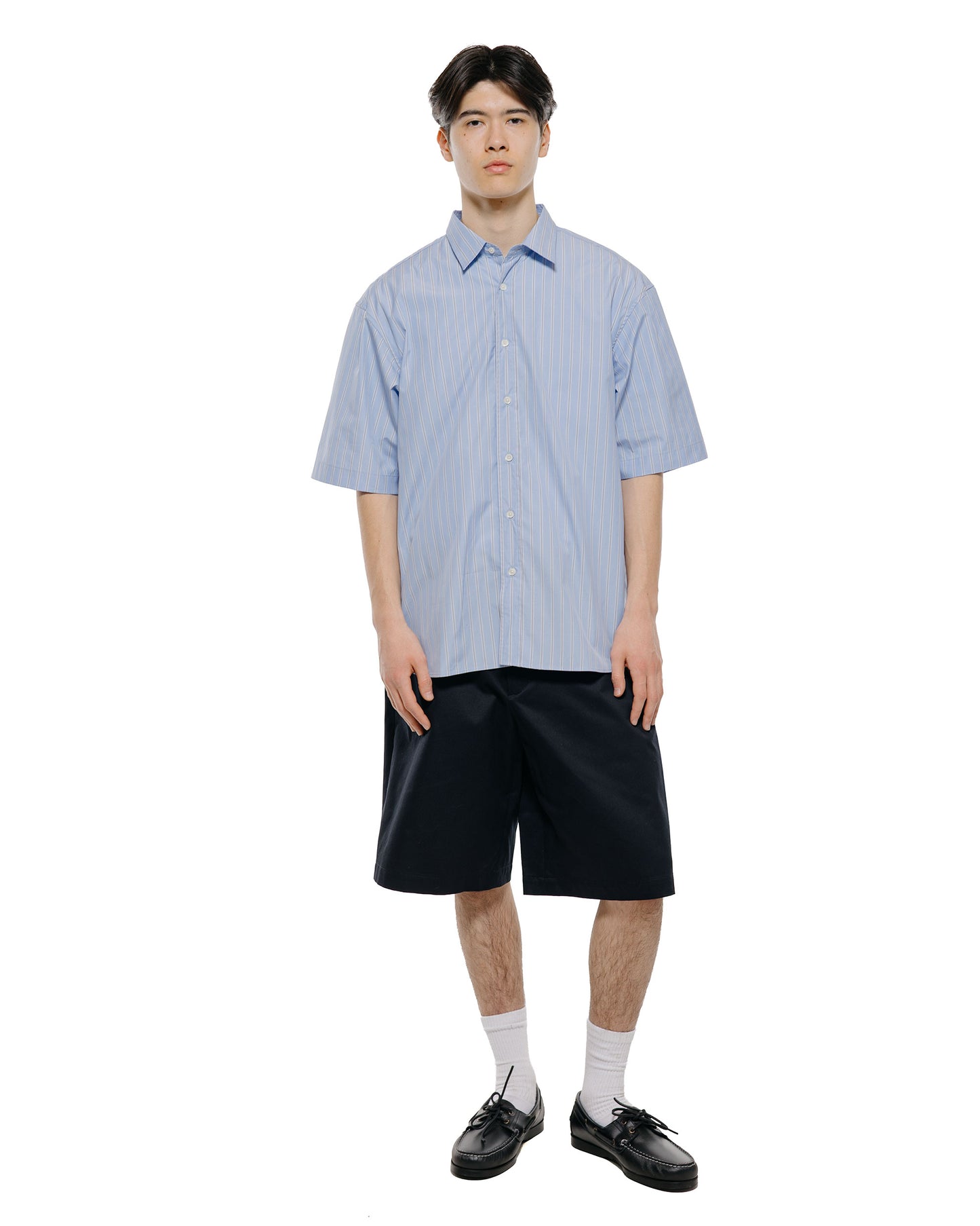 lost & found Universal Products Universal Products S/S Regular Shirts Blue